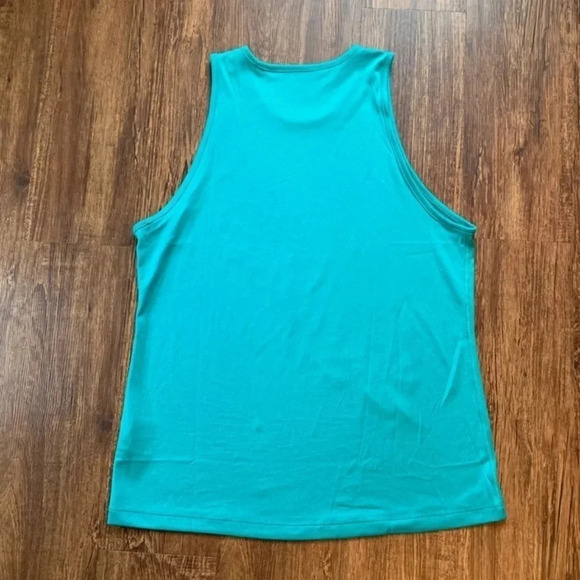 Nike Dri-Fit Green Swoosh Tank Top - Picture 2 of 5